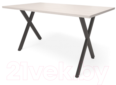 Обеденный стол Millwood Лофт Хьюстон Л18 100x70 (дуб табачный крафт/металл черный)