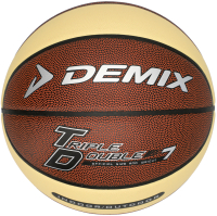 Баскетбольный мяч Demix YWJRN9R4RL (размер 7, черный/коричневый) - 