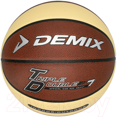 Баскетбольный мяч Demix YWJRN9R4RL (размер 7, черный/коричневый)