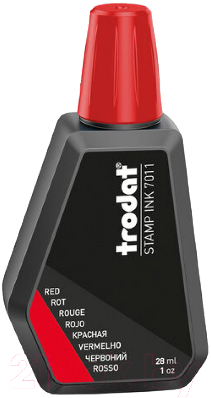 Краска штемпельная Trodat 7011к (28мл, красный)