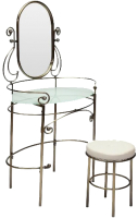 

Туалетный столик с зеркалом Tetchair, Albert с пуфом