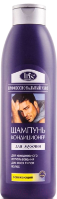 Шампунь для волос Iris Cosmetic Профессиональный уход Освежающий Для мужчин  (1л)