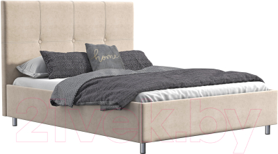 Двуспальная кровать Natura Vera Венна 160x200 (Velutto 18)