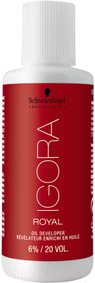 Эмульсия для окисления краски Schwarzkopf Professional Igora Royal Oil Developer 6% 20 Vol (60мл)