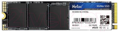 SSD диск Netac NV2000 1TB (NT01NV2000-1T0-E4X)