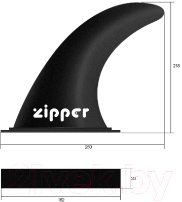 SUP-борд Zipper SX Line 12.6 (голубой)