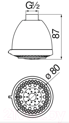 Верхний душ Nobili AD139/54CR