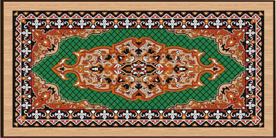 Набор настольных игр Partida Сирия. Зеленые средние Нарды, шашки / rasz50 -