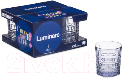 Набор стаканов Luminarc Даллас O0129 (4шт, фиолетовая дымка)