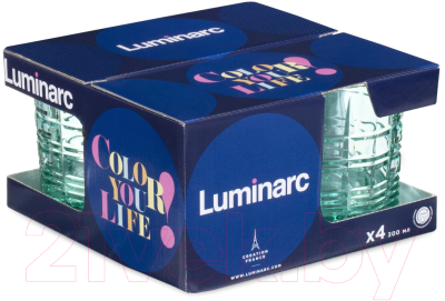Набор стаканов Luminarc Даллас O0133 (4шт, бирюзовый)