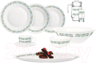 Набор столовой посуды Luminarc Jive Q1679 (46пр)