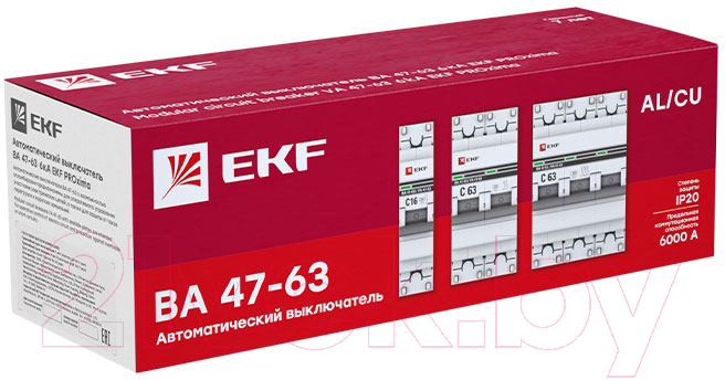Выключатель автоматический EKF PROxima ВА 47-63 3P 10А (C) 6kA / mcb4763-6-3-10C-pro — фото 4