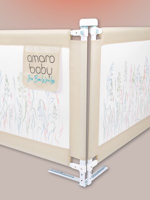 Ограждение для кровати Amarobaby Safety Of Dreams / AB-SOFD-BSR-BE-200 (бежевый)