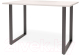 Обеденный стол Millwood Лофт Ницца Л18 120x70 (дуб белый крафт/металл черный) - 