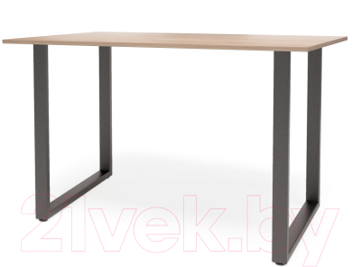 Обеденный стол Millwood Лофт Ницца Л18 120x70 (дуб табачный крафт/металл черный)