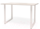 Обеденный стол Millwood Лофт Ницца Л18 130x80 (дуб белый крафт/металл белый) - 