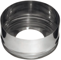

Заглушка дымохода Ferrum, 430/0.5мм Ф120x200 / f1404
