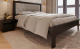 Двуспальная кровать BAMA Георг (180x200, черный/велюр) - 
