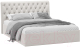 Двуспальная кровать ТриЯ Скарлет универсальная тип 1 с ПМ 160x200 (велюр бежевый) - 
