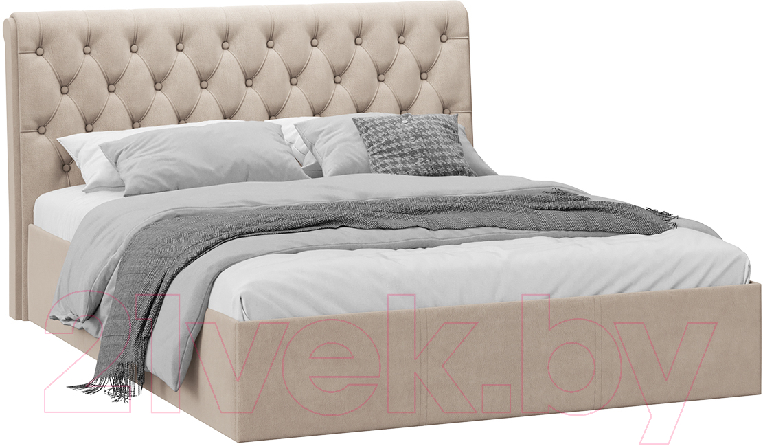 Двуспальная кровать ТриЯ Скарлет универсальная тип 1 с ПМ 160x200