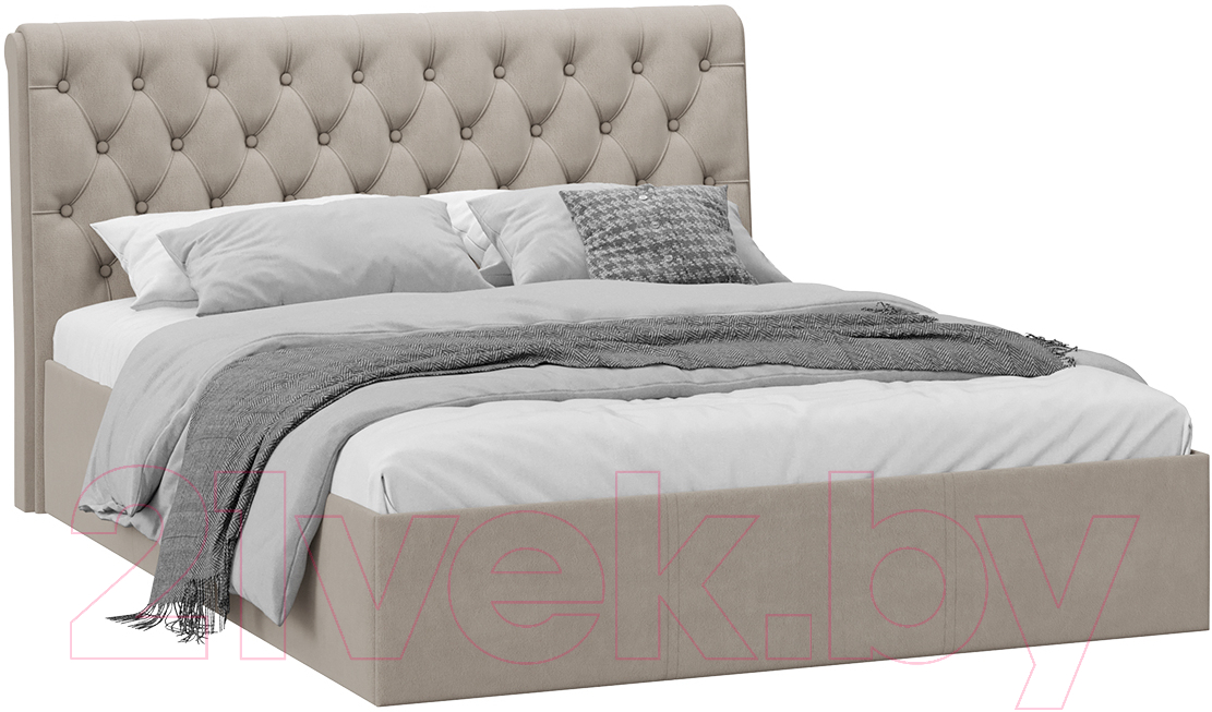 Двуспальная кровать ТриЯ Скарлет универсальная тип 1 с ПМ 160x200