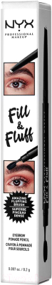 Карандаш для бровей NYX Professional Makeup Fill & Fluff 09 Clear  (0.2г)