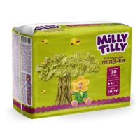 Набор пеленок одноразовых детских Milly Tilly 60x90 (30шт) - 