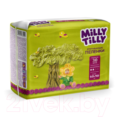 Набор пеленок одноразовых детских Milly Tilly 60x90 (30шт)