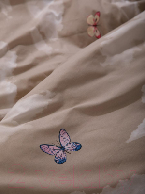 Комплект постельного белья Ночь нежна Бабочки в облаках Стандарт Семейный 70x70 / 70348-1