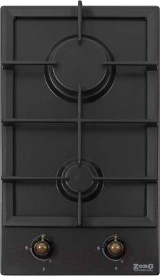 Газовая варочная панель ZORG Domino BL EMY (Rustical/Black)