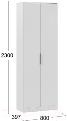 Шкаф ТриЯ Агата комбинированный исп. 2 (белый)