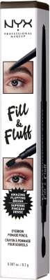 Карандаш для бровей NYX Professional Makeup Fill & Fluff Eybrw Pmd Pncl 07 Espresso (0.2г)