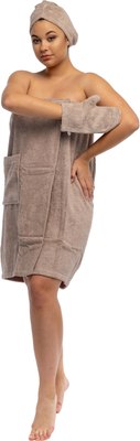 Набор текстиля для бани Lilia Maxi женский 15С-0024 (бронзовый) - 