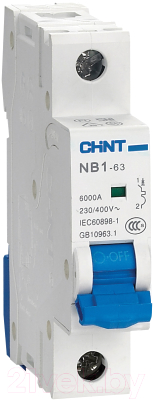 Выключатель автоматический Chint NB1-63 1P 10A 6kА C (DB)