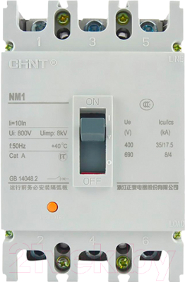 Выключатель автоматический Chint NM1-250S 3P 160А 25kА / 126584