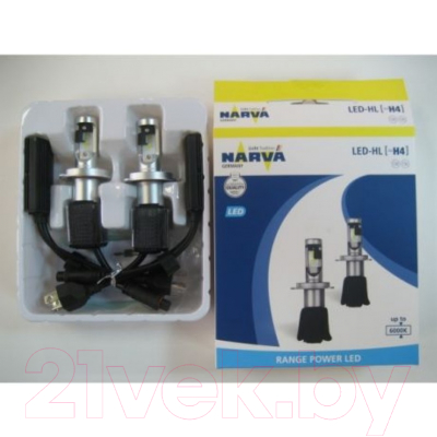 Комплект автомобильных ламп Narva H4 18004