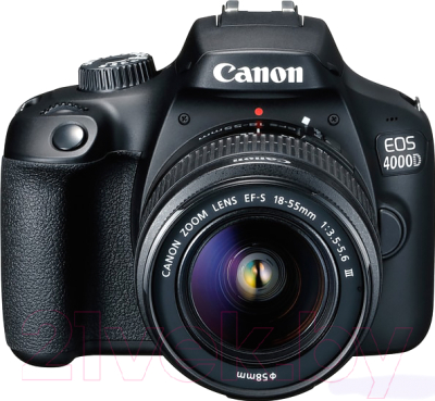 Зеркальный фотоаппарат Canon EOS 4000D EF-S Kit 18-55mm III / 3011C015AA (с сумкой и картой памяти SD 16GB)