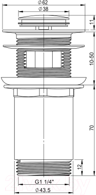 Донный клапан Wellsee Drainage System 182129000