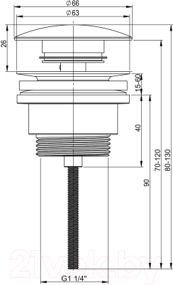 Донный клапан Wellsee Drainage System 182139000