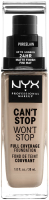 

Тональный крем NYX, Professional Makeup Can`t Stop Won`t Stop 03 Porcelain