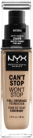 

Тональный крем NYX, Professional Makeup Can`t Stop Won`t Stop 07 Natural