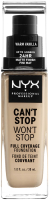 

Тональный крем NYX, Professional Makeup Can`t Stop Won`t Stop 6.3 Warm Vanilla