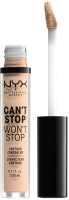 

Консилер NYX, Professional Makeup Can`t Stop Won`t Stop Concealer 06 Vanila