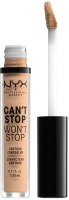 

Консилер NYX, Professional Makeup Can`t Stop Won`t Stop Concealer 07 Natural