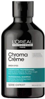 Оттеночный шампунь для волос L'Oreal Professionnel Serie Expert Chroma Cream зеленый  (300мл)