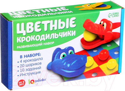 Развивающий игровой набор Zabiaka Цветные крокодильчики / 5035567