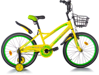 Детский велосипед Mobile Kid Slender 20 (желтый/зеленый) - 