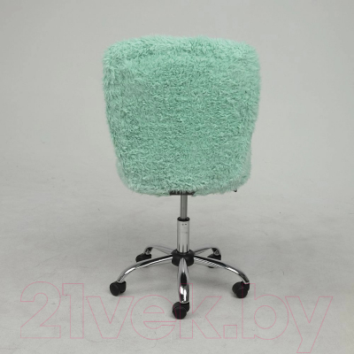 Кресло офисное AksHome Fluffy (искусственный мех мятный)