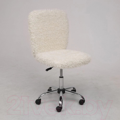 Кресло офисное AksHome Fluffy (искусственный мех/светло-бежевый)