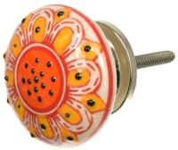 Ручка для мебели Blumen Haus Подсолнух оранжевый / 66107 (разноцветный) - 